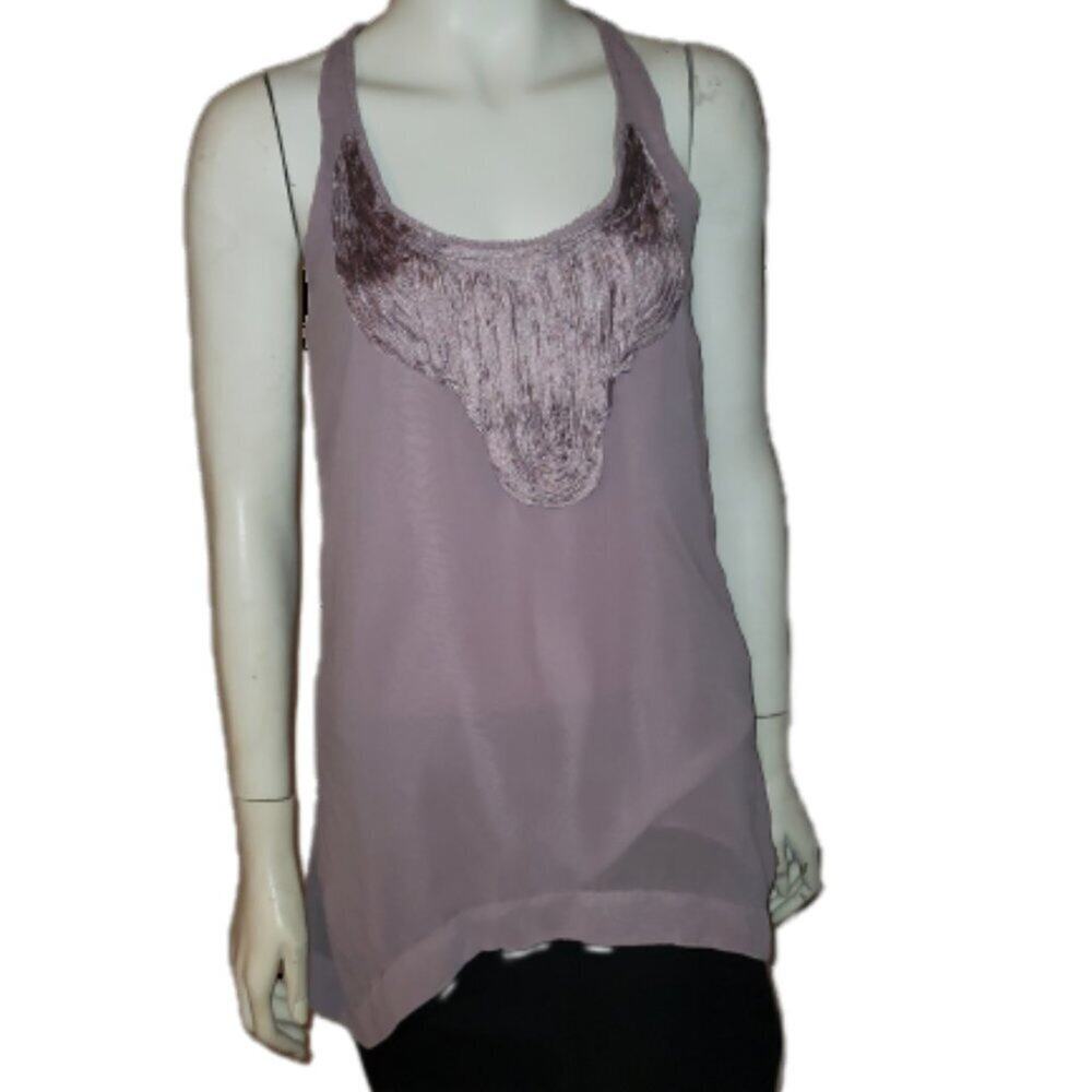 Lovestitch Crystal Beads Embroidered Tunic Top || Small EUC